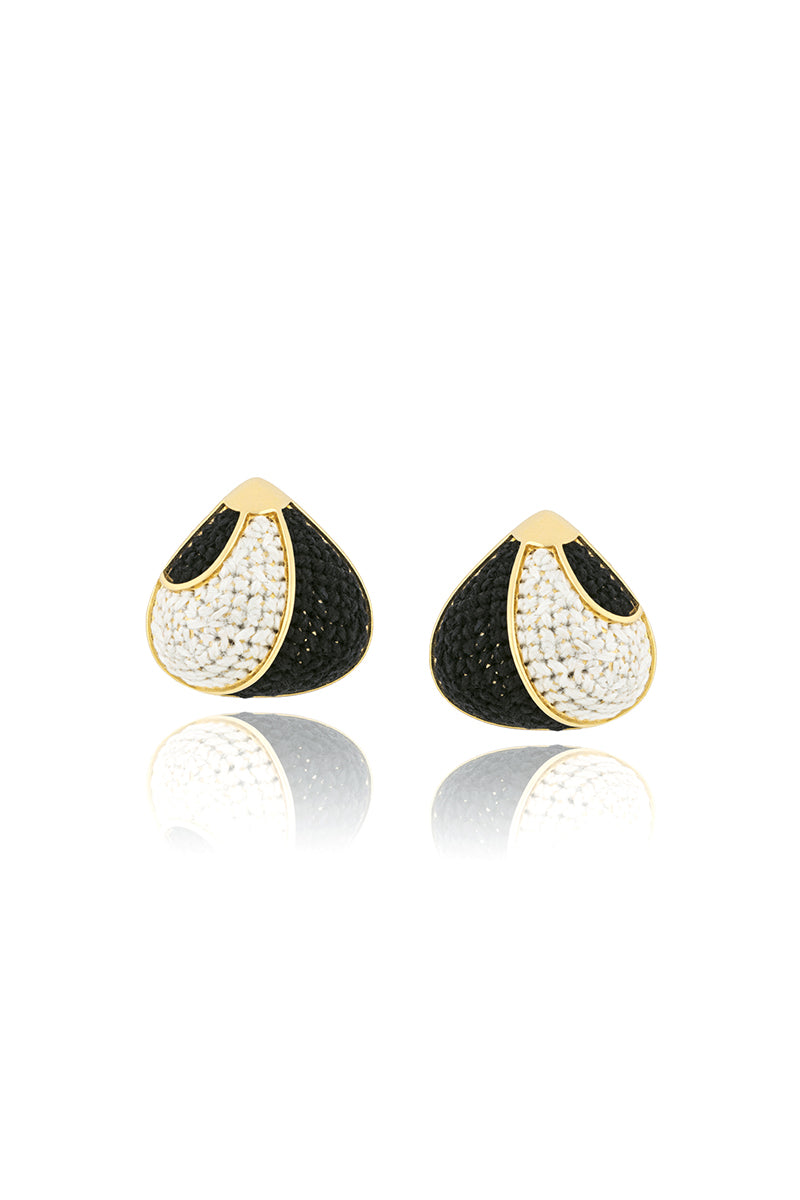 Suspiro Earrings - Black and White