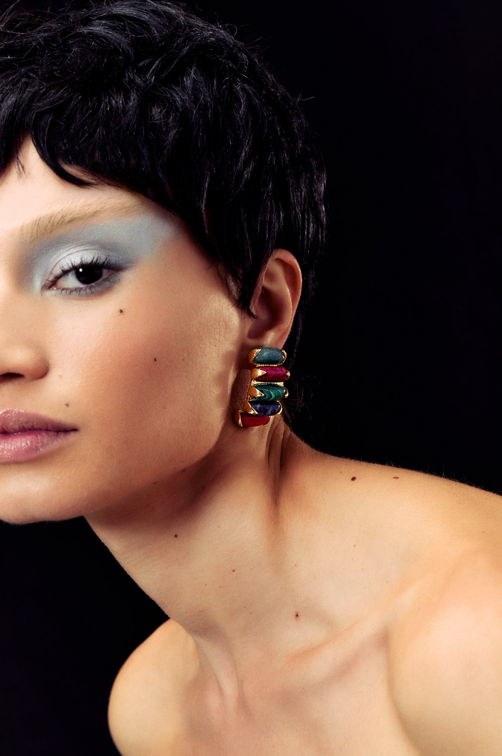 Multicoloured Ponte Earrings