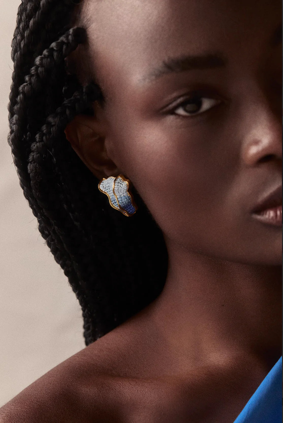 Resolução Earrings in Blue