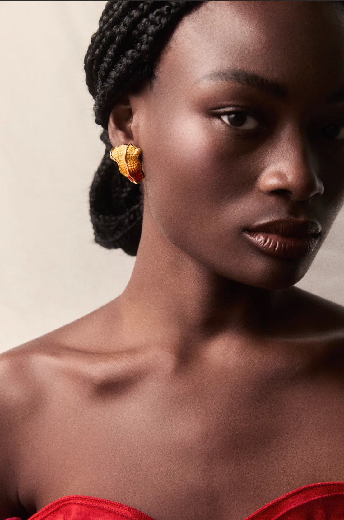 Resolução Earrings in Orange